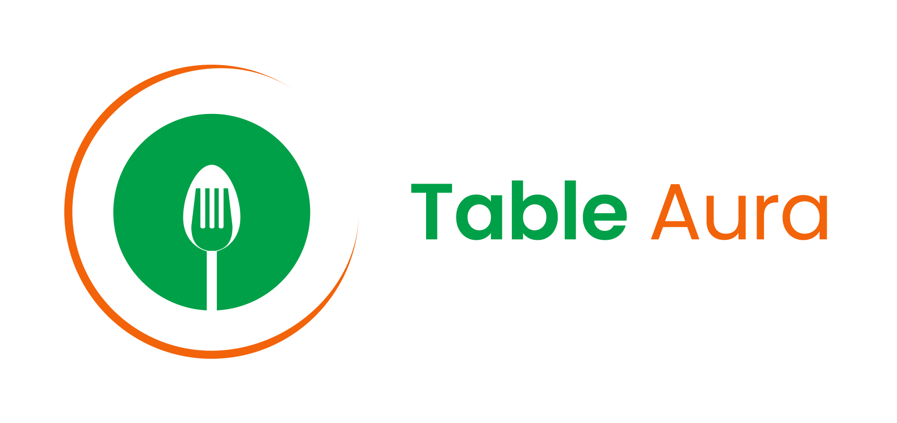 Table Aura logo with name horizontal PNG